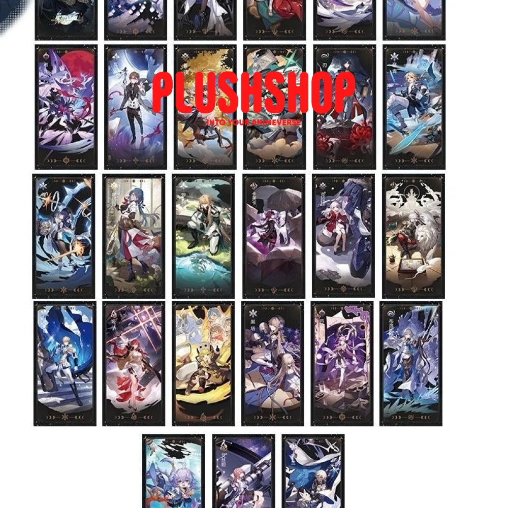 Honkai Starrail 27Pcs Character Cards for Collection or Tabletop Game